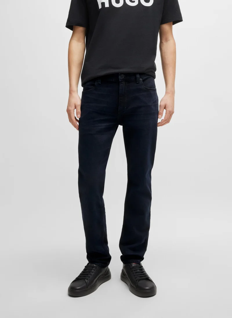 هوجو Extra-slim-fit jeans in blue-black stretch denim