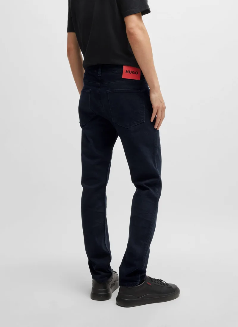 هوجو Extra-slim-fit jeans in blue-black stretch denim