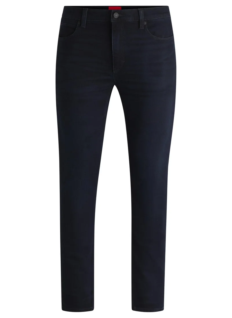 HUGO Extra-slim-fit jeans in blue-black stretch denim