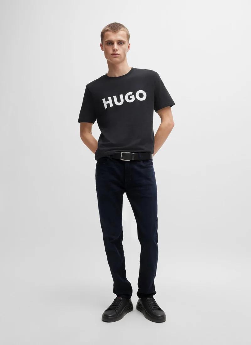 HUGO Extra-slim-fit jeans in blue-black stretch denim