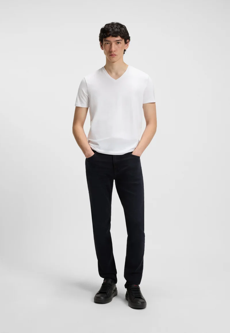 HUGO Dark Blue Extra-slim-fit jeans in blue-black denim for Men | Best Price UAE