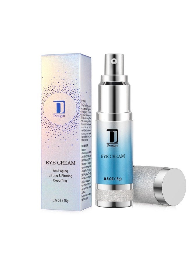 Dongyu Caffeine Eye Cream For Wrinkles: Eye Cream Anti Aging For Dark Circles Puffiness Daily Skincare Women Men (15g) - Image 1