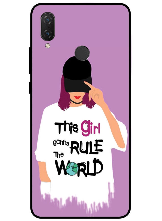 EYE CATCH Protective Case Cover For Huawei Nova 3 Premium Series Protective Case Cover For Huawei Nova 3 Girl Gonna Rule The World  - Image 1