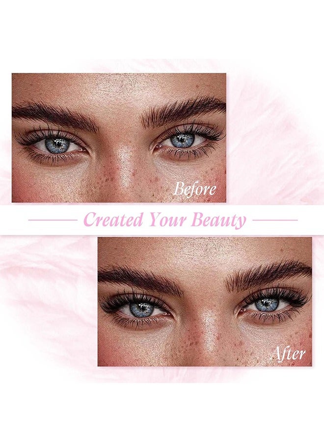 False Lashes Individual Packs 14 Rows Lashes DIY Lash Extensions Natural Reusable Black Lashes Cluster Lashes 3D Effect Individual False Eyelashes - Image 4