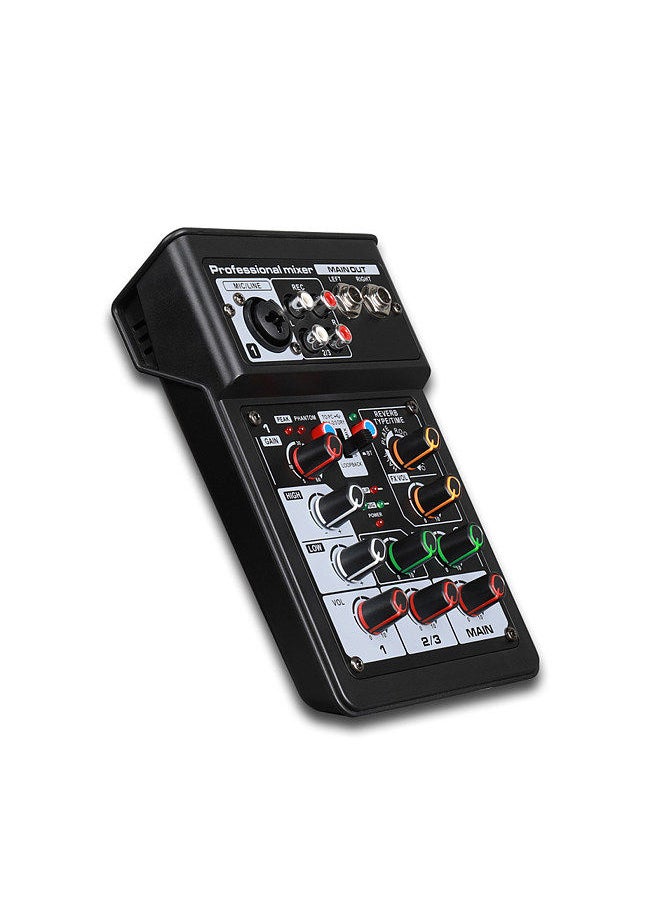 Generic - 3 Channel Audio Mixer BT Digital Stereo Sound Board Console System DSP Scene Effect with Track Record Soundcard OTG Function XLR RCA Input for DJ Studio Live Streaming - Image 1