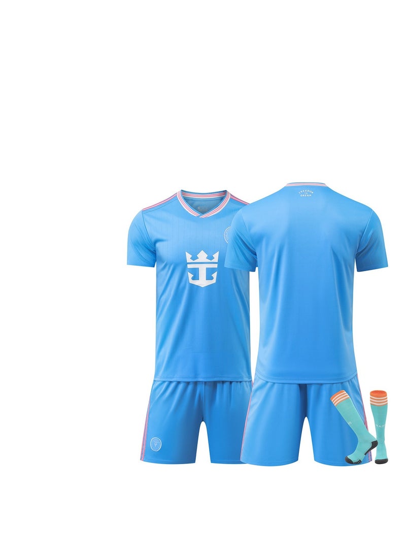 Taiahiro New children's adult football uniform set breathable quick-drying sports jersey game training uniform - Image 1