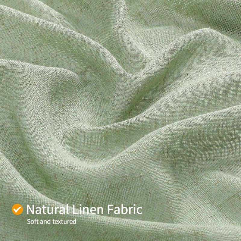 Gibelle Boho Farmhouse Surtain Stain Strint Clan Cotton Fabric Startain مع Macrame Lace Decor - Image 4