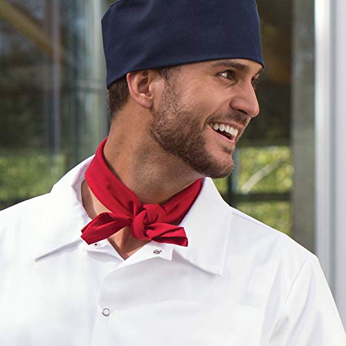 Uncommon Threads mens Neckerchief Chefs Hat, Carrot, One Size US - Image 4