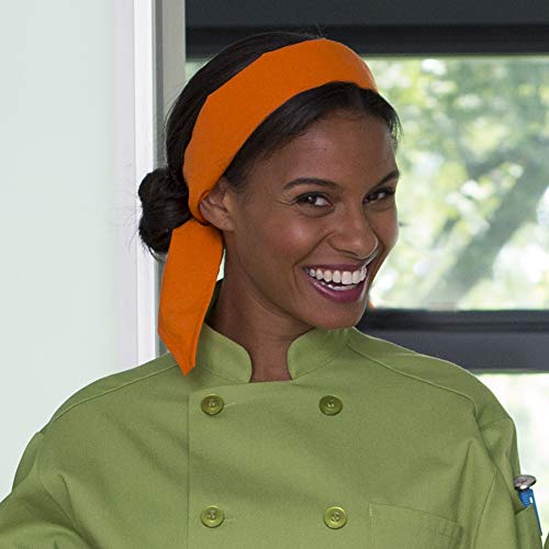 Uncommon Threads mens Neckerchief Chefs Hat, Carrot, One Size US - Image 2