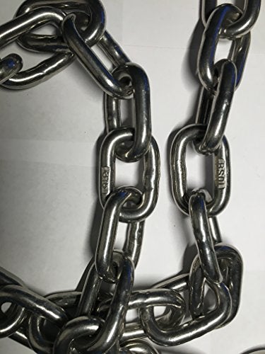 US STAINLESS 5/16" by 10' US Stainless Stainless Steel 316 Anchor Chain 5/16" or 8mm By 10 Foot Long with Bow Shackles - Image 4