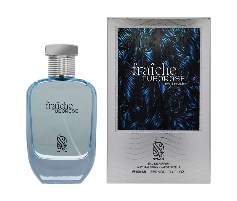 NYLAA Fraiche Tuborose Eau De Parfum(EDP) 100ML | Premium Perfume for Women | Long Lasting Fragrance | Daily Use Perfume - Image 1