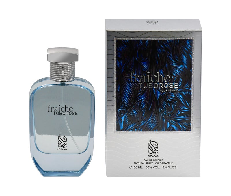 NYLAA Fraiche Tuborose Eau De Parfum(EDP) 100ML | Premium Perfume for Women | Long Lasting Fragrance | Daily Use Perfume - Image 4