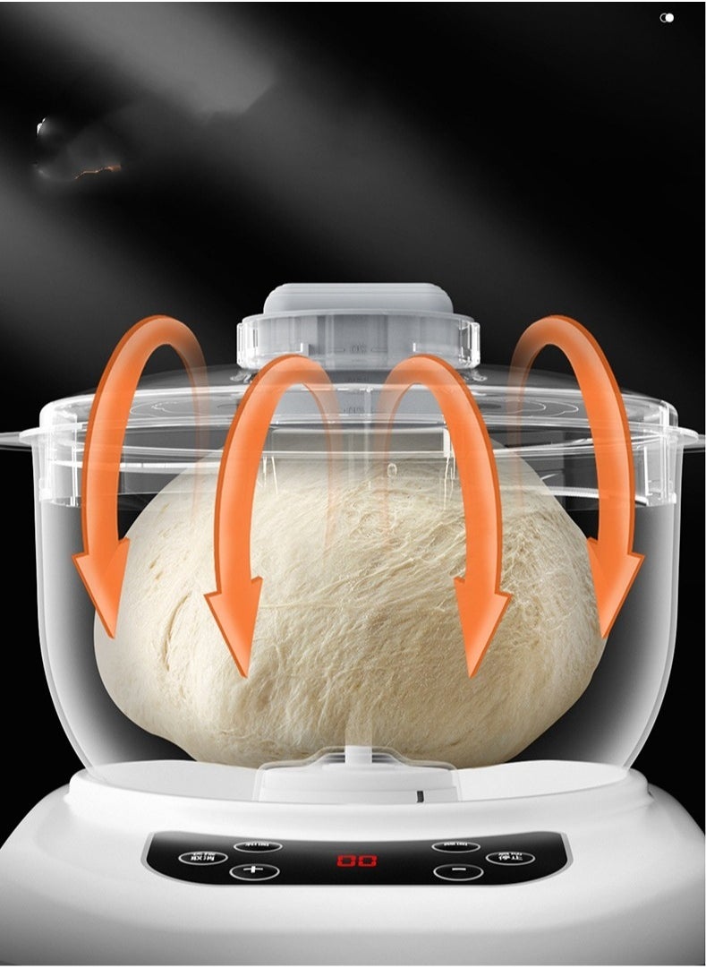 Generic - 9L Stainless Steel Dough Flour Mixer, Electric Dough Maker with Ferment Function, Large Capacity Automatic Kneading Machine, Thermostatic Fermentation, Intelligent Timer, Stand Mixer for Home Baking - Image 1