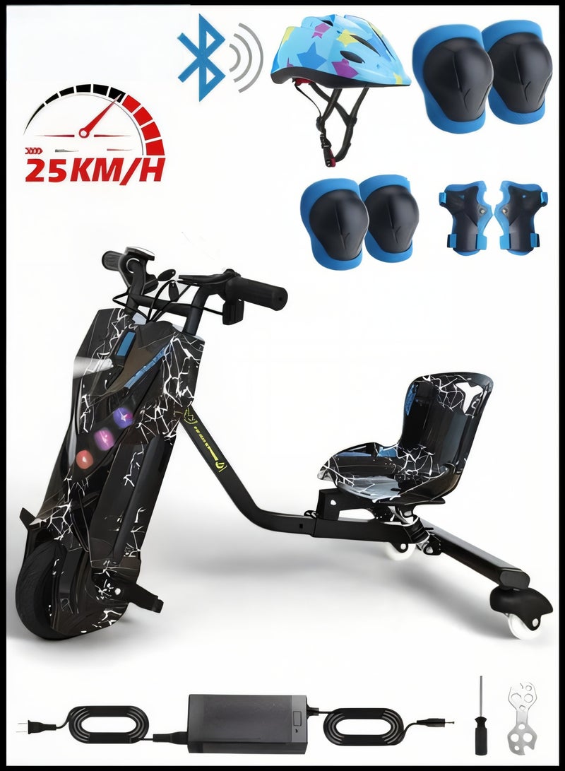 Windhorse Electric Stunt Drifting Scooter for Kids and Adults – 250W Brushless Motor, 36V 4Ah Battery, 360° Spin, Bluetooth Speaker, Adjustable Frame, 3-Speed Modes, Steel Alloy Body, Protective Gear Included - Image 1