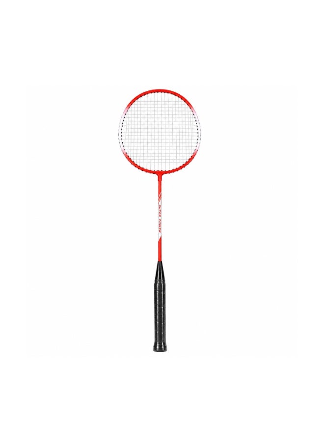 Badminton Racket & Shuttlecock Combo Set – 2 Lightweight Durable Steel Badminton Rackets with 2 Nylon Shuttlecocks, Non-Slip Grip, Pre-Strung Racquets for Indoor & Outdoor Sports Red - Image 2