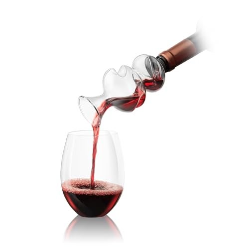 Final Touch Conundrum Bottle Wine Aerator - Instant Oxygenation, Multi-Stage Aeration System, Enhances Flavor & Aroma, No Wait Decanting, Ideal for Wine Tasting (WA80) - Image 1