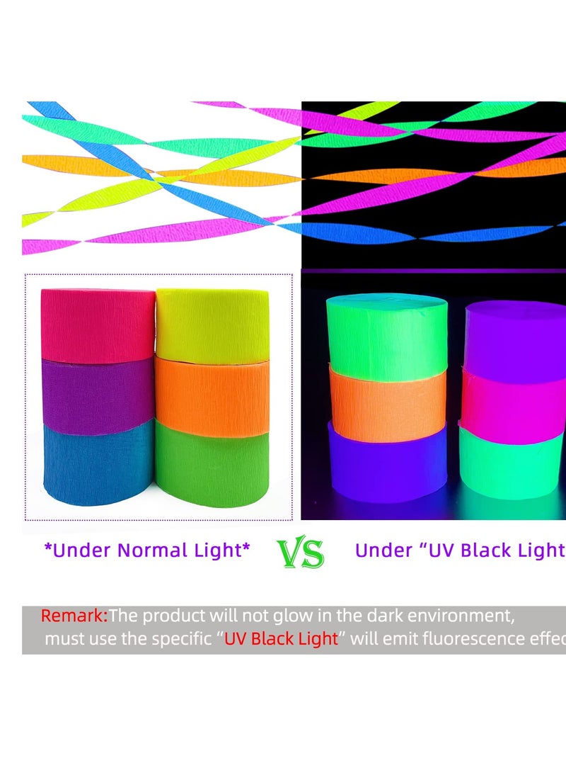 Terabyte Colourful Crepe Paper Streamer Ribbon Decorations for Birthday Craft Decoration and Various Festivals & Party (10 PIECS) 10 X 3 METER / 10 COLORS - Image 3