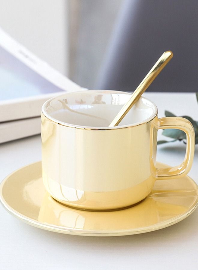XIANGYU 2-Piece 150ml Elegant Luxurious Home Coffee Cup Afternoon Tea Ceramic Cups And Saucer Set - Image 4