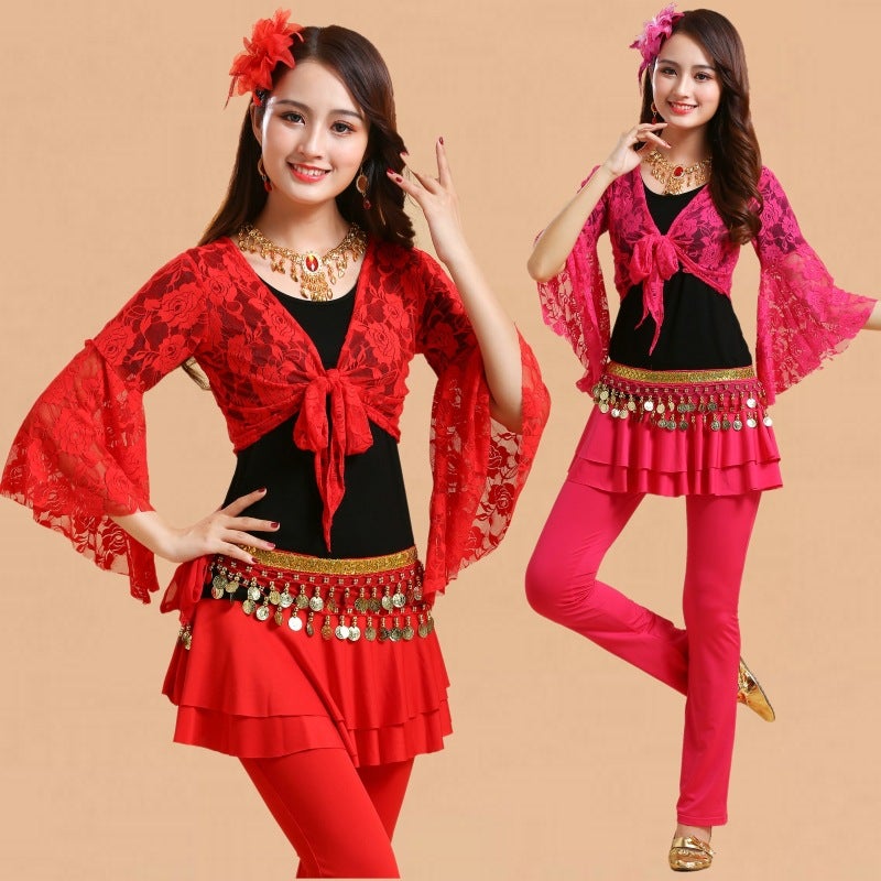 New Square Dance Suit Fitness Dance Group Dance Costume Yangko Dance Dance Table Performance Practice Suit - Image 2