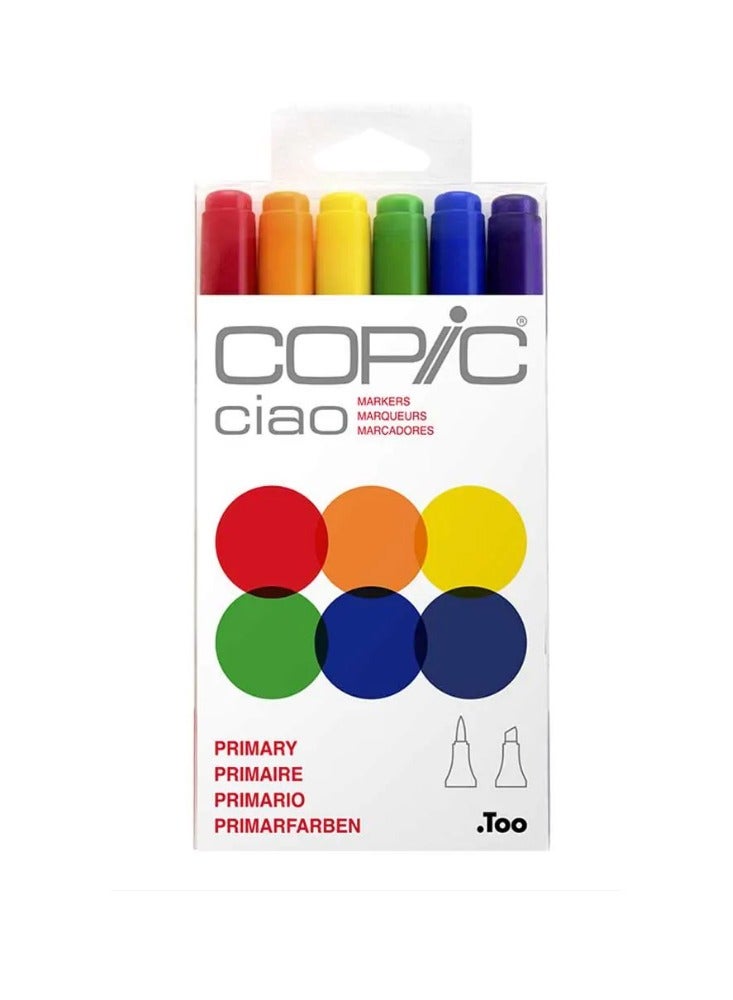 Copic Ciao Marker 6pcs Set Primary