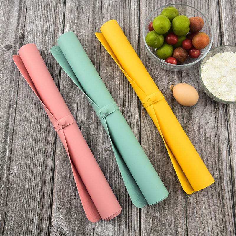 355G Thick Silicone Kneading Pad 3Mm Large 65*40 Graduated Rolling Pad Non-Stick Flour Pad - Image 2