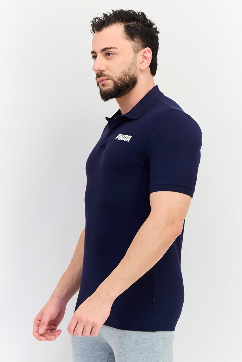 PUMA Men Sportswear Fit Short Sleeves Outdoor Polo Shirt, Navy - Image 2
