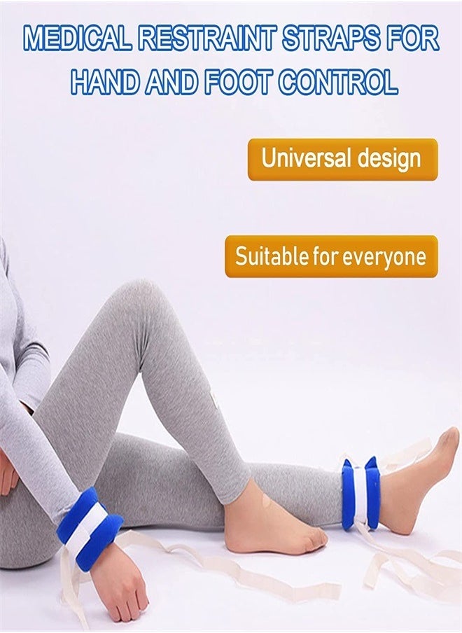Generic - 2 Pcs Medical Restraints Patient Hospital Bed Quick-Release Limb Holders for Hands Or Feet Universal Constraints Control - Image 1