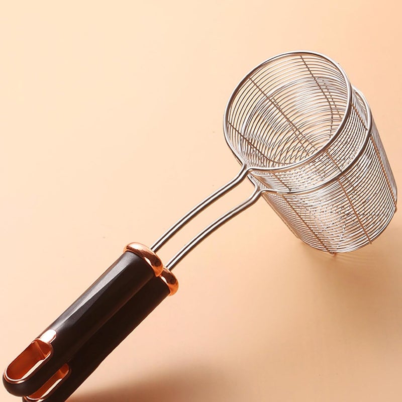 Stainless Steel Long Handle Colander Skimmer Thickened Deepening Strainer Spoon Kitchen Accessories Frying Tool Cooking Skimmer Spoon - Image 4