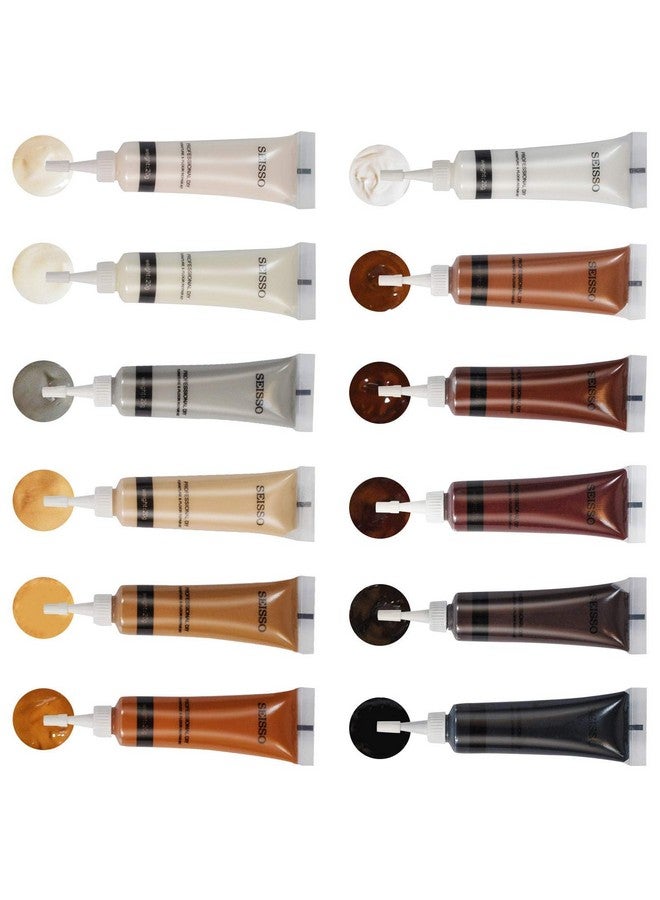 SEISSO Wood Repair Kit Wood Touch up Paint Restore Any Wood Furniture Wood Stain, 12 Colors Cover Surface Scratch for Wooden Floor Table, Filler Furniture Paint Oak, Cabinet, Door, Veneer, Walnut - Image 1