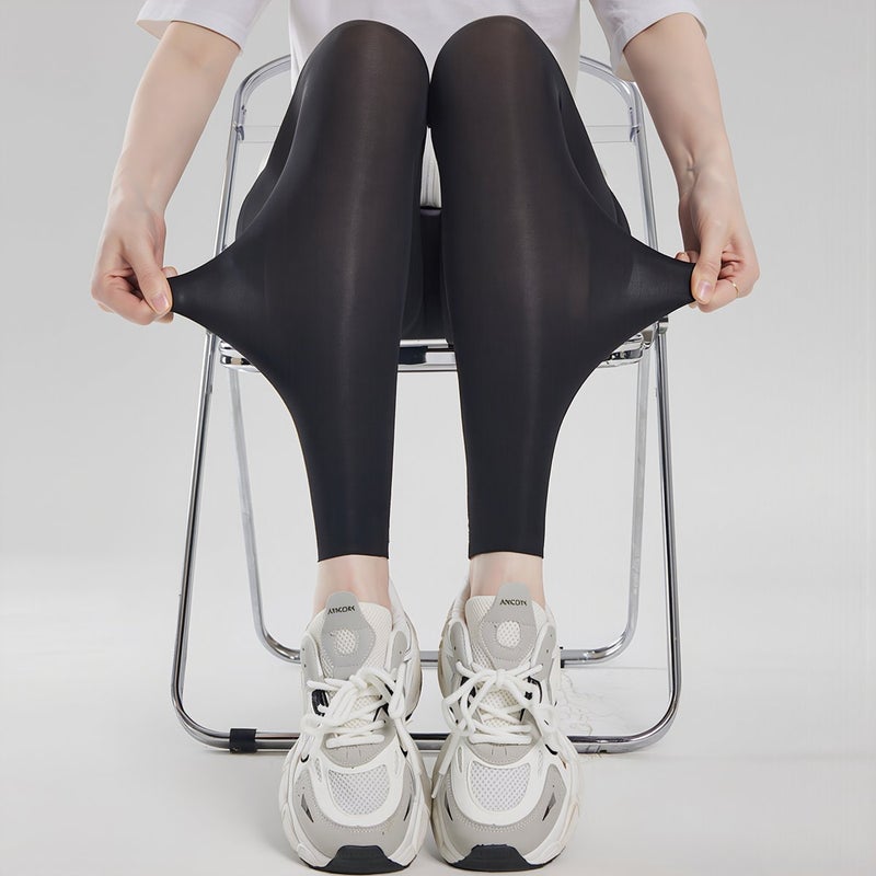 Ultra Light Foldable Leggings Portable Travel Gym Outdoor Black Capri M - Image 4