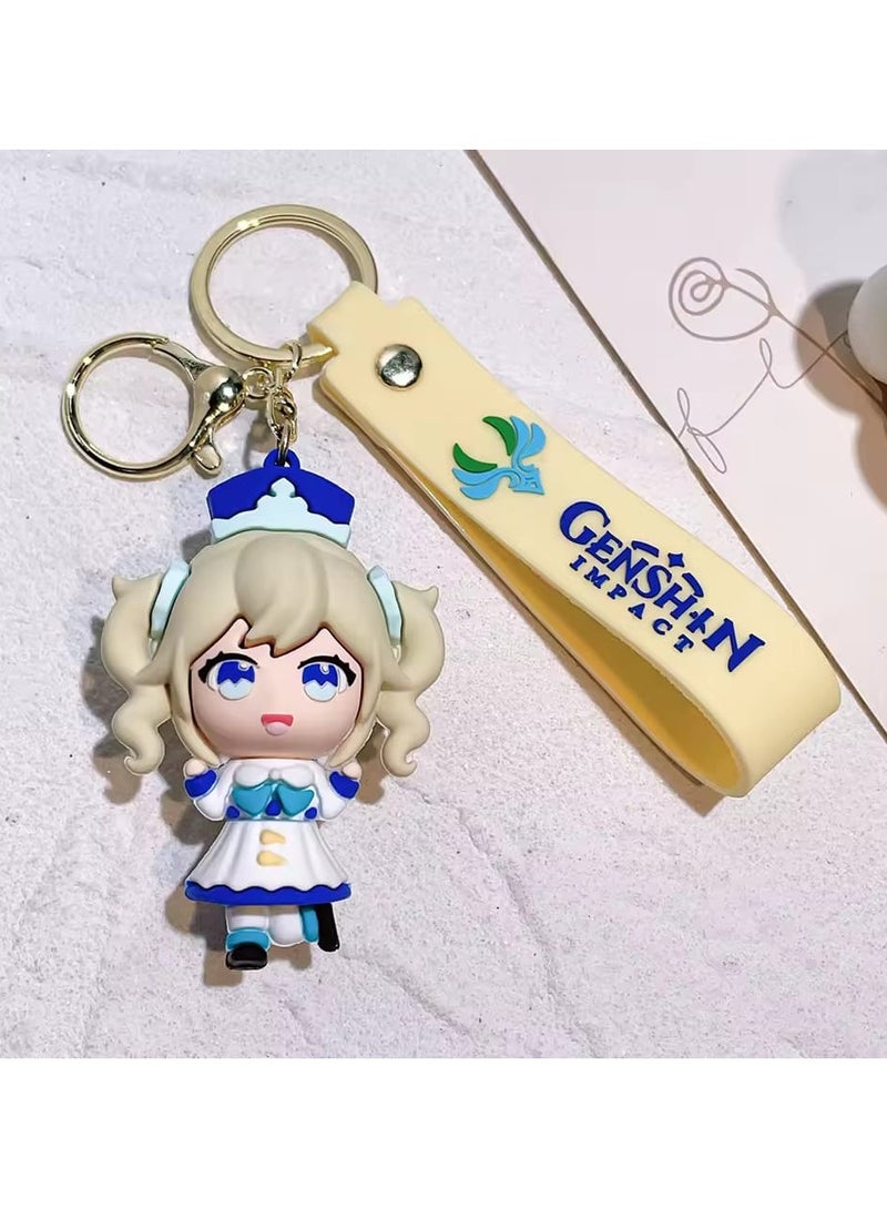 سلسلة مفاتيح Eula Vision Of God Cosplay للجنسين قلادة سلسلة مفاتيح إكسسوارات هدية PropGame Genshin Impact سلسلة مفاتيح مصنوعة من السبائك  - Image 1