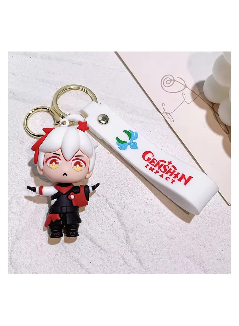 سلسلة مفاتيح Eula Vision Of God Cosplay للجنسين قلادة سلسلة مفاتيح إكسسوارات هدية PropGame Genshin Impact سلسلة مفاتيح مصنوعة من السبائك  - Image 2