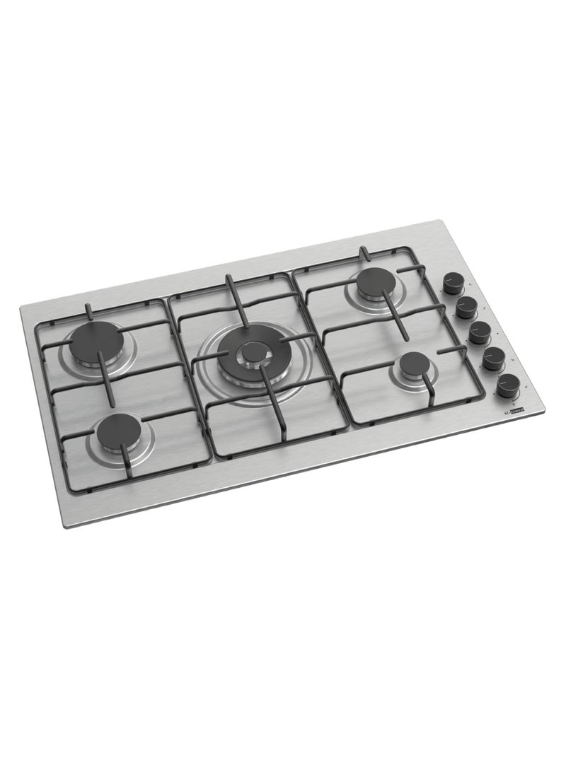 GL General General GL 5 Burners Side keys Built in Cooker, 90x52 cm, Wide Stand, heavy Duty, Easy to Clean, Auto Burn, total Safety  - Image 2