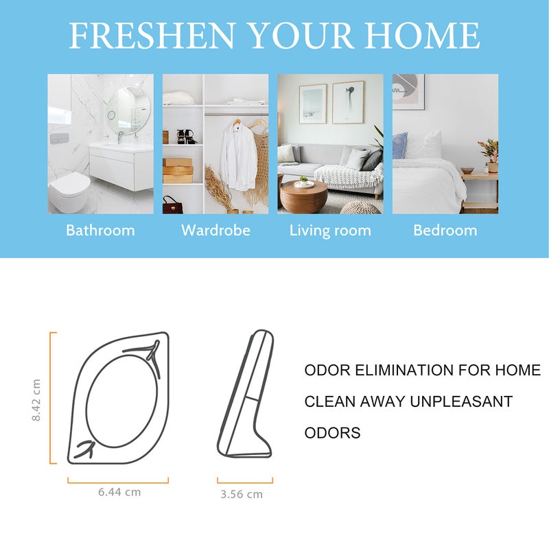 Clean-n-Fresh Air Deodorizer  4 Pack  Ocean Scent  Odor Eliminator for Small Area Closets Bathroom Pets Strong Odor  Up to 120 Days - Image 4