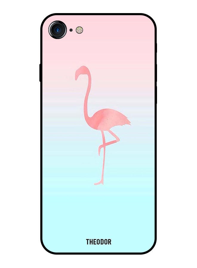 Theodor Protective Case Cover For Apple Iphone SE 2022 Pink Flamingo - Image 1