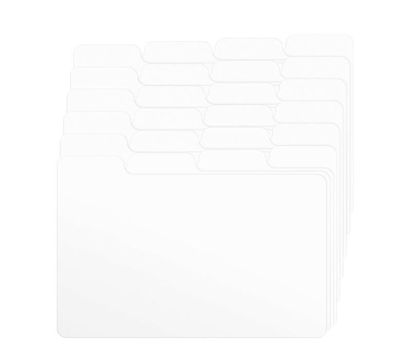 Alfion 3x5 Index Card Alphabet Tab Dividers 24 pcs (White) - Image 2