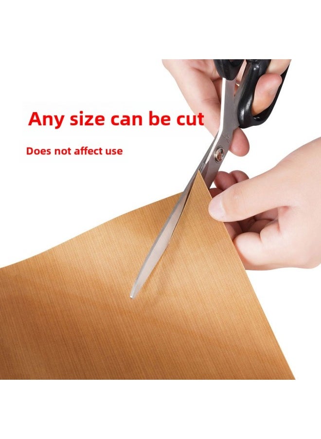 Generic - Teflon High Temperature Cloth Baking Oilcloth Oven Baking Non-staining Cloth Thickened High Temperature Resistant Baking Tray Mat Repeated Use-color:Brown Color -Specifications:55cm*70cm - Image 1