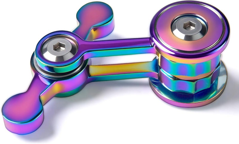 Chilvil Fidget Spinner for Adults, Metal Silent Figette Office Desk Toy Quiet Cool Gadgets Gifts for Teen Boys Kid Anxiety Stress Relief Calm Down Sensory Autism Autistic ADHD Airplane Travel Need Must Have - Image 1