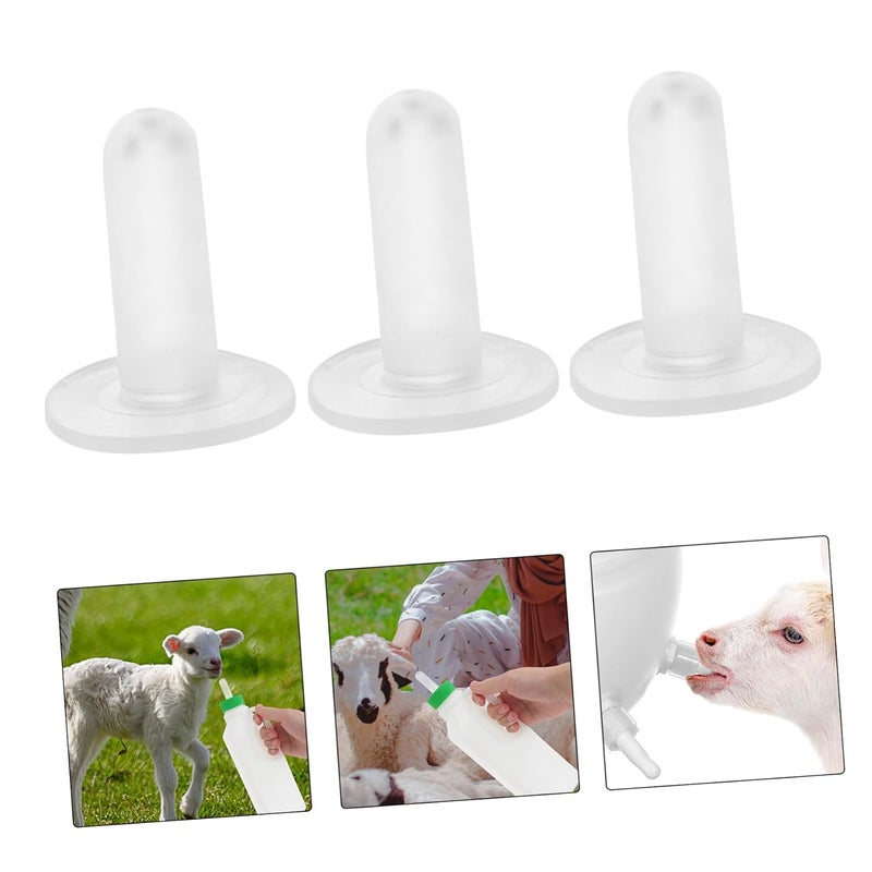 6pcs Nursing Bottle Nipples for Lambs and Calves Biting Feeding Teats Easy to Install and with Goat Feeding Bottles for Young Livestock - Image 5