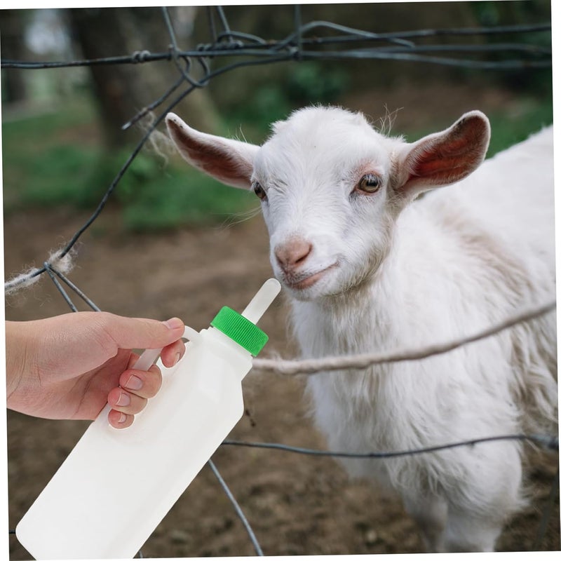 6pcs Nursing Bottle Nipples for Lambs and Calves Biting Feeding Teats Easy to Install and with Goat Feeding Bottles for Young Livestock - Image 4