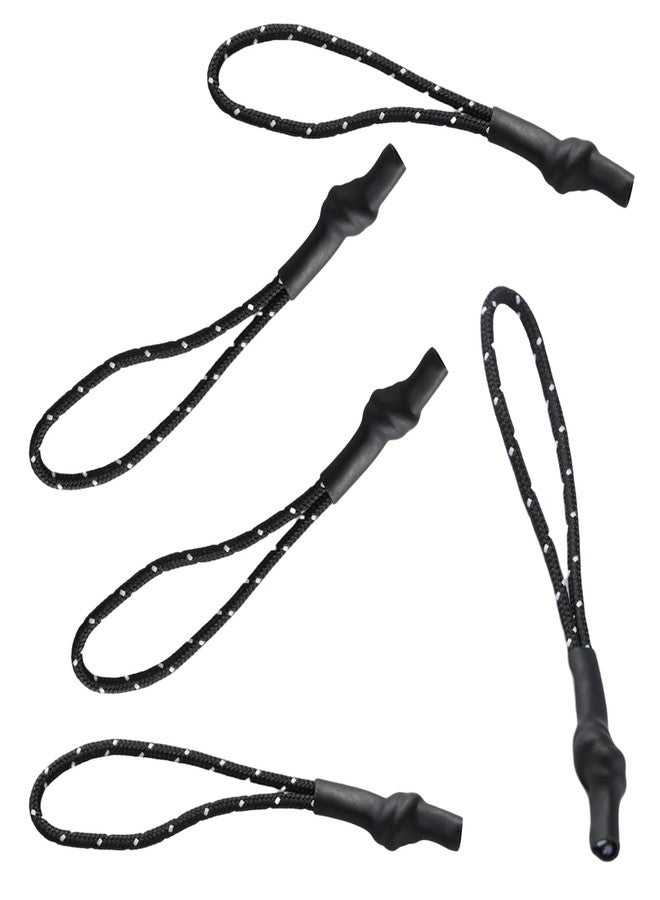 PKRFCJ 16PCS Zipper Pull Replacement, Backpack Tag Paracord Black Zipper Pull Tab for Bags Purses Clothes Backpacks - Repair Kits - Image 5
