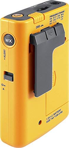 Sangean DT-400W Weather Alert Pocket Radio, AM/FM, Yellow - Image 5