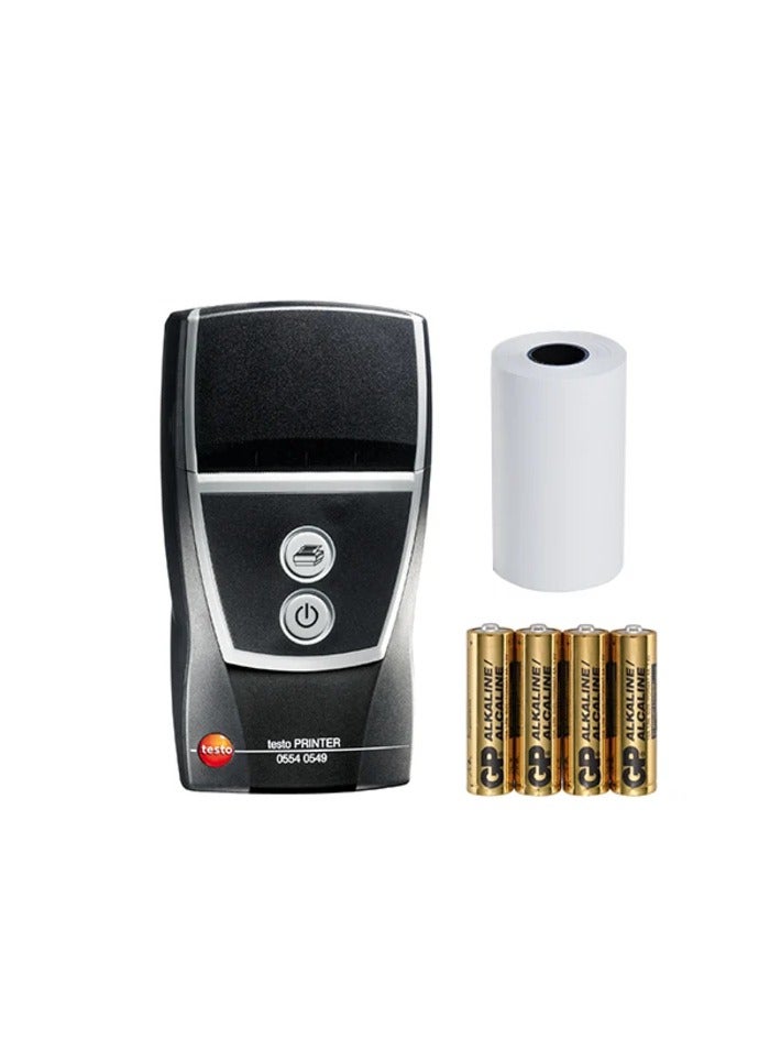 TESTO طابعة الأشعة تحت الحمراء السريعة تيستو 0554 0549، طابعة حرارية لاسلكية بواجهة IrDA لمحللات غاز العادم - Image 1
