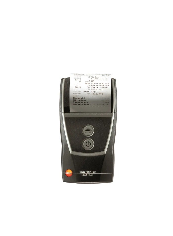 TESTO طابعة الأشعة تحت الحمراء السريعة تيستو 0554 0549، طابعة حرارية لاسلكية بواجهة IrDA لمحللات غاز العادم - Image 2