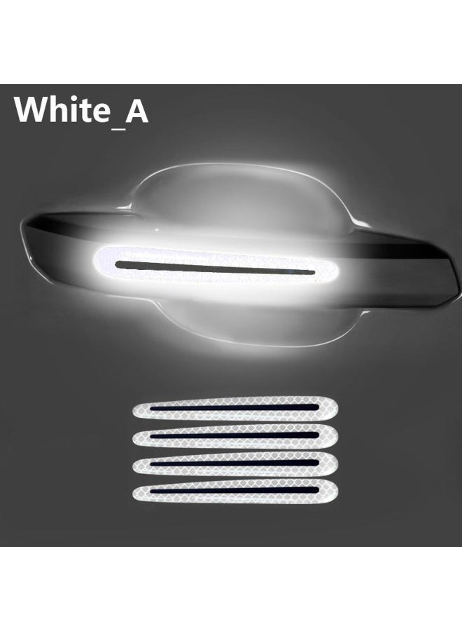 Generic Doofoto 3D Car Reflective Sticker Tape Reflector Fender Warning Bumper Strip Door Handle Bowl Cover Car Exterior Accessories 
