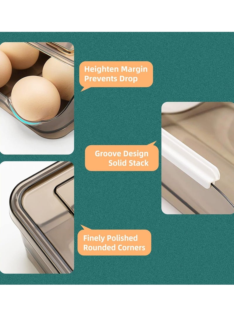 Generic - 3 Layers Egg Holder for Refrigerator, 54 Count Egg Container, Egg Tray for Refrigerator, Automatic Rolling Egg Storage Box, Fridge Egg Organizer, Egg Basket for Refrigerator - Image 1