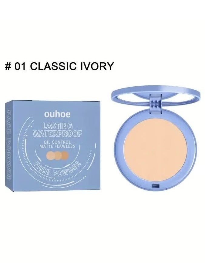 OUHOE Long-Lasting Makeup Setting Powder - Smudge-Proof, Airbrushed Finish - Contouring & Breathable for a Natural Look color 01  - Image 1