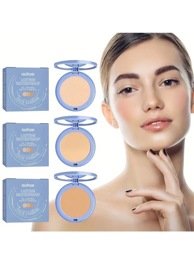 OUHOE Long-Lasting Makeup Setting Powder - Smudge-Proof, Airbrushed Finish - Contouring & Breathable for a Natural Look color 01  - Image 4