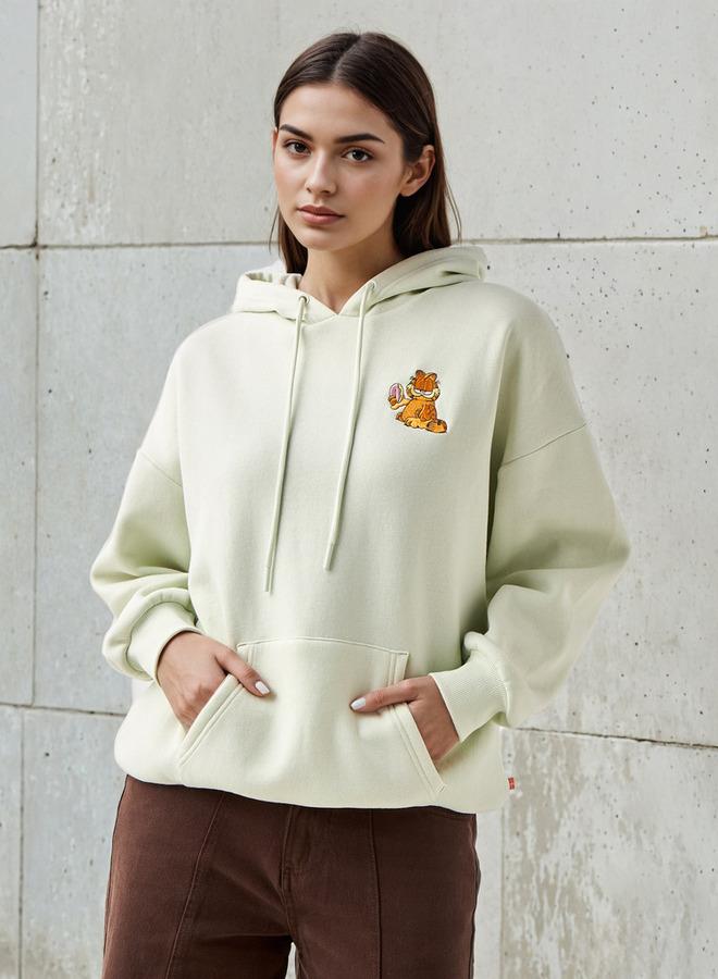SP Characters Oversized Hoodie with Garfield Print - Image 3