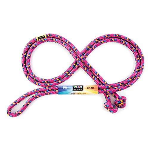 Just Jump It 8 Foot Single Jump Rope - Raspberry Confetti - Image 1
